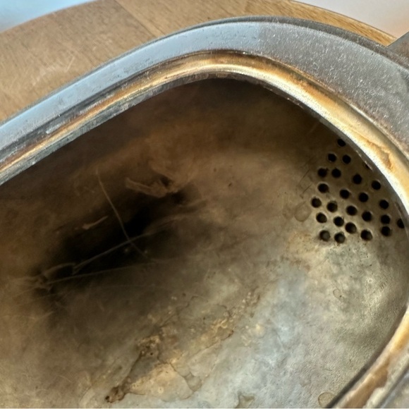 Vtg Silver Plated Sheffield Design  Kettle Tea Patina Nickel England Engraved M - Picture 8 of 16